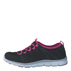 435-2311 Comfort Sock Black/Fuchsia