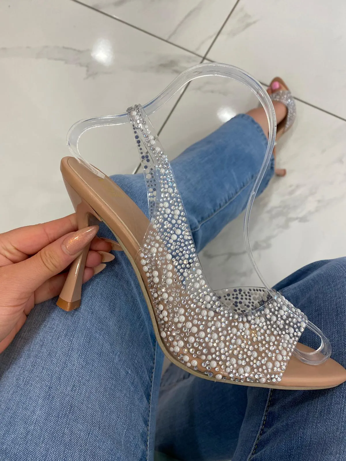 Ada Pearl Detail Slingback