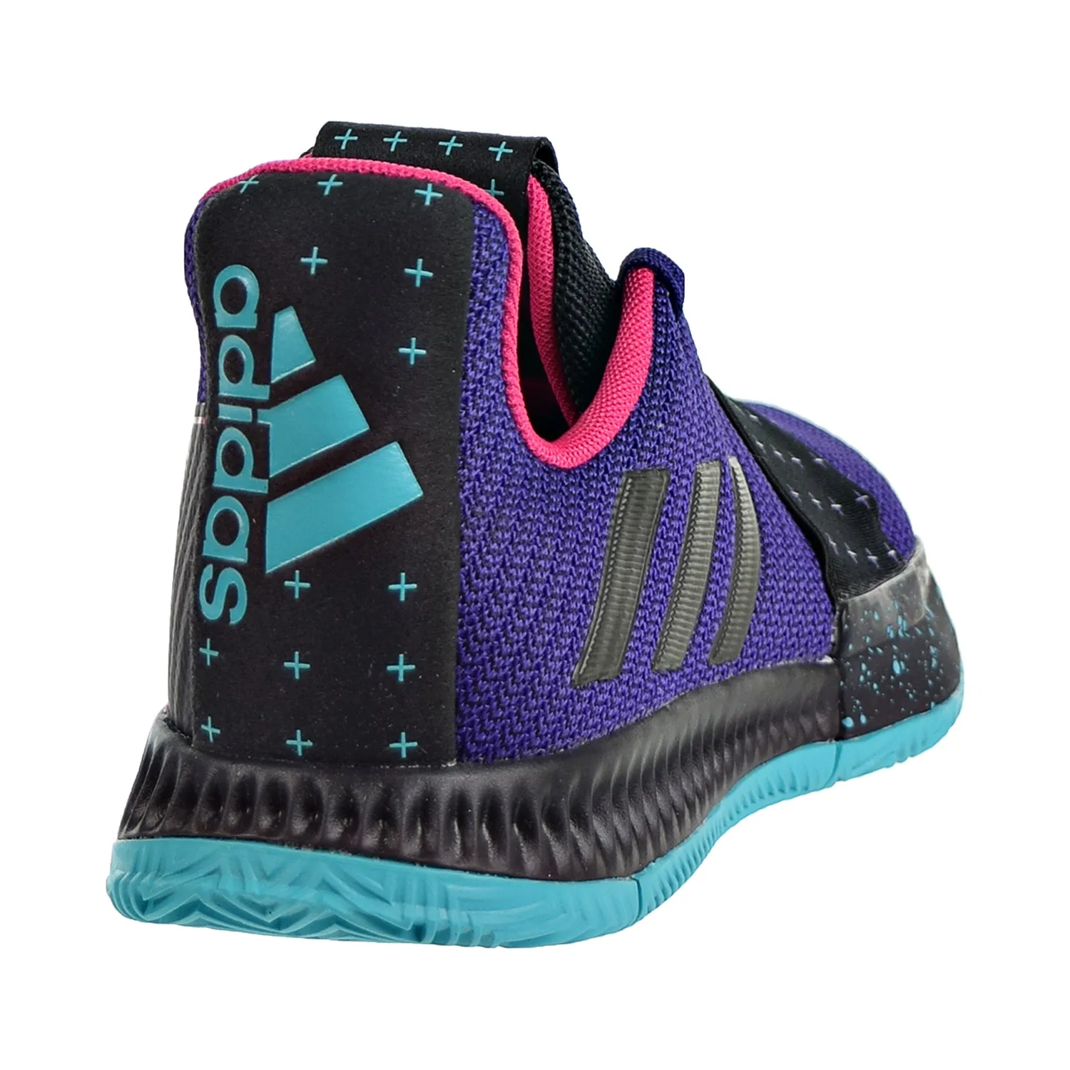 Adidas Harden Vol.3 J Big Kids Shoes Collegiate Purple/Core Black/Light Aqua