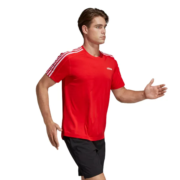 Adidas Mens D2m 3-Stripes Training Active Tee T-Shirt