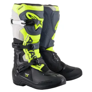 Alpinestars Tech 3 Boots Black/Cool Grey/Yellow Fluo Motocross Boots