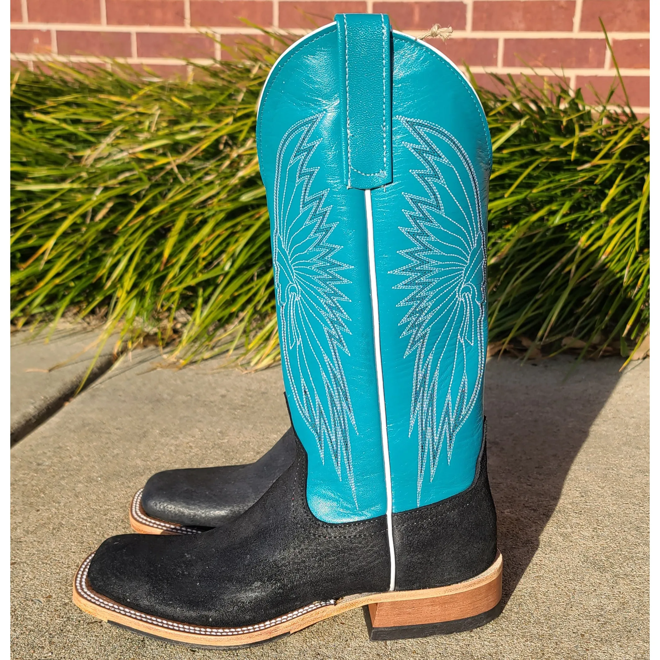 Anderson Bean Black Pig/Autumn Teal Boots