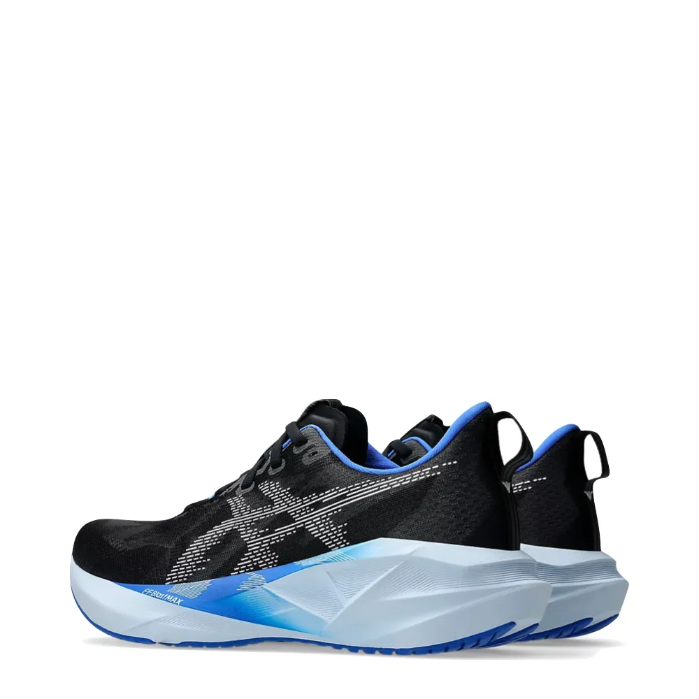 Asics Men's Novablast 5 Sneaker in Black/White