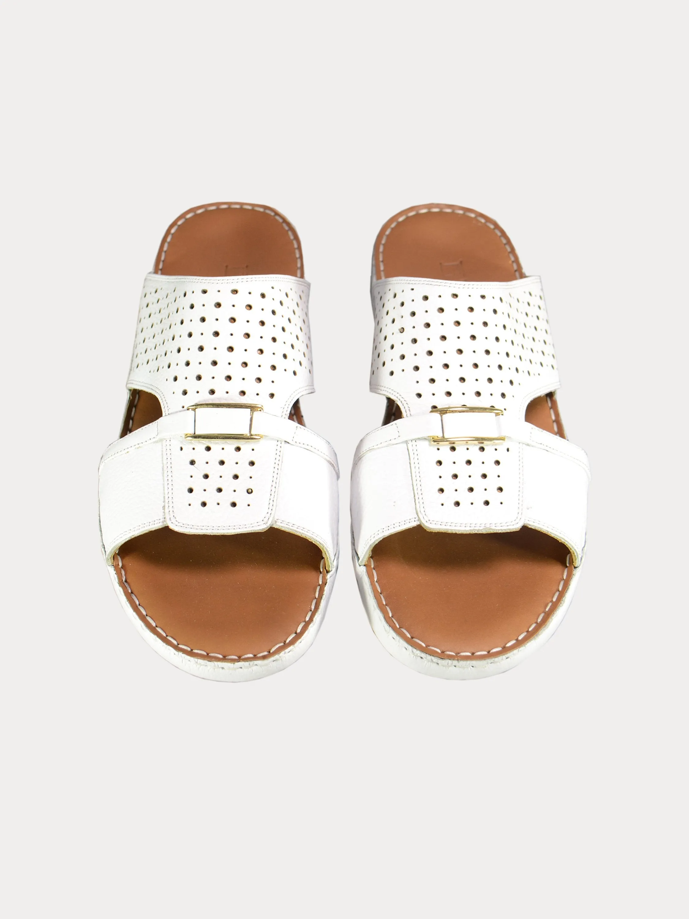 Barjeel Uno Perforated Detail Arabic Sandals