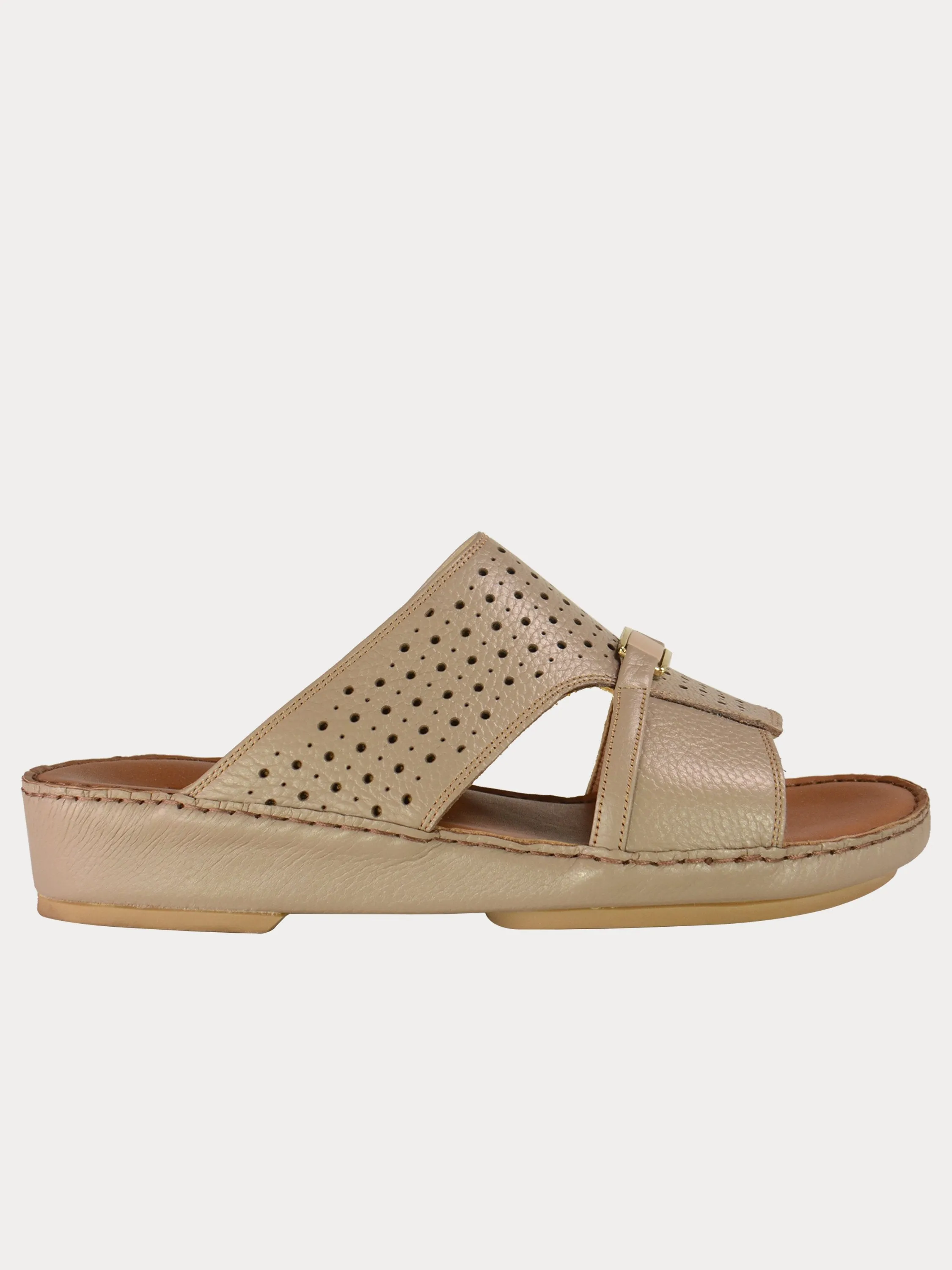 Barjeel Uno Perforated Detail Arabic Sandals