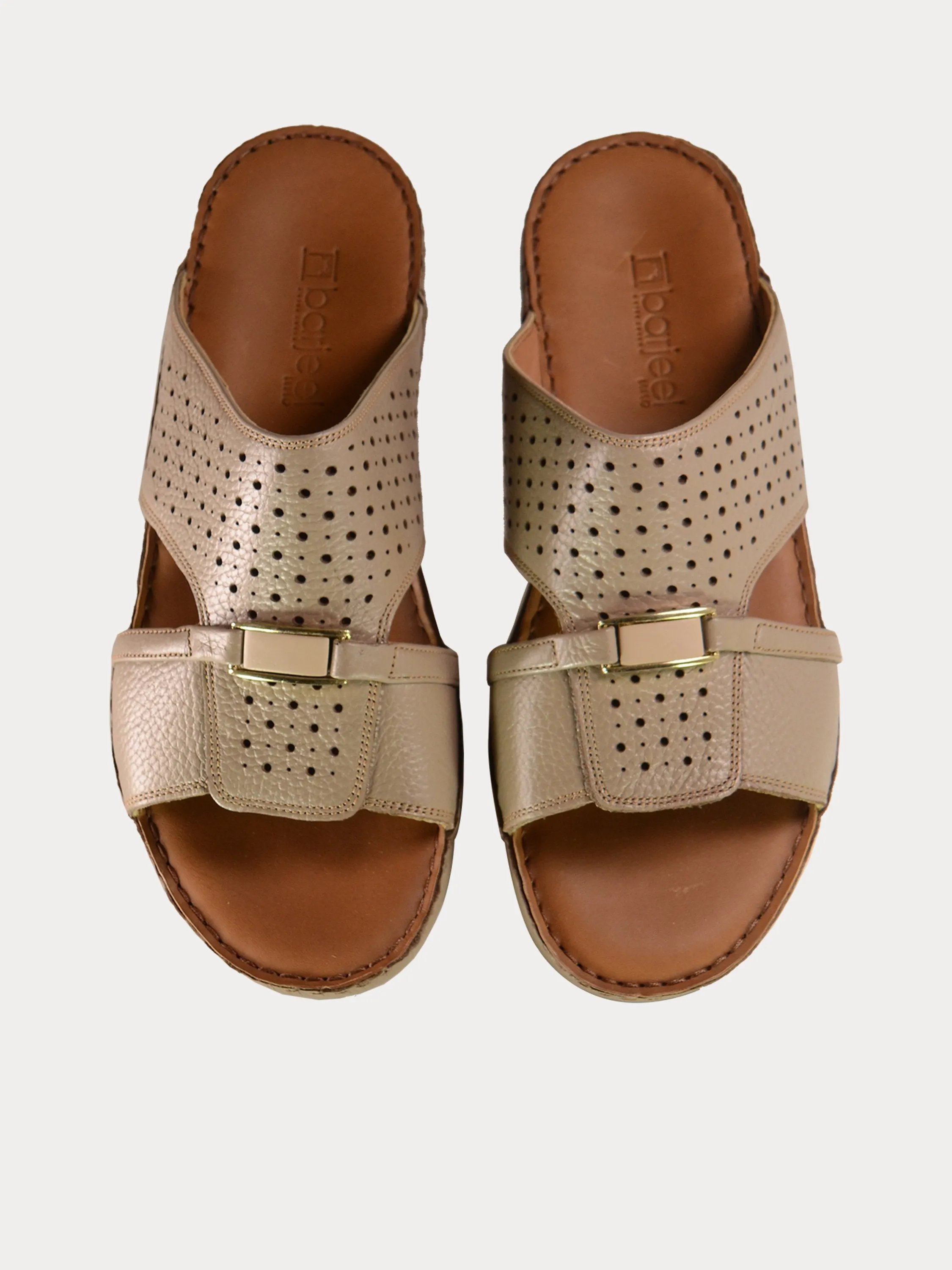 Barjeel Uno Perforated Detail Arabic Sandals