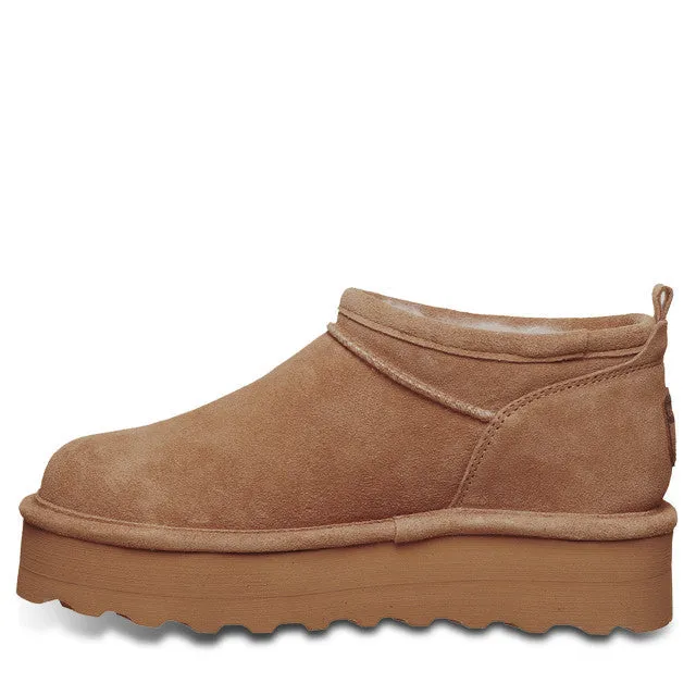 Bearpaw Womens Retro Super Shorty Sheepskin Boot Hickory