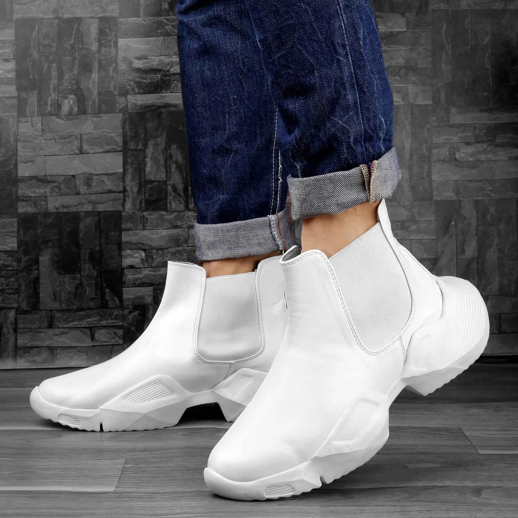 Bxxy Faux Leather Material Latest Casual Chelsea Boot For Men