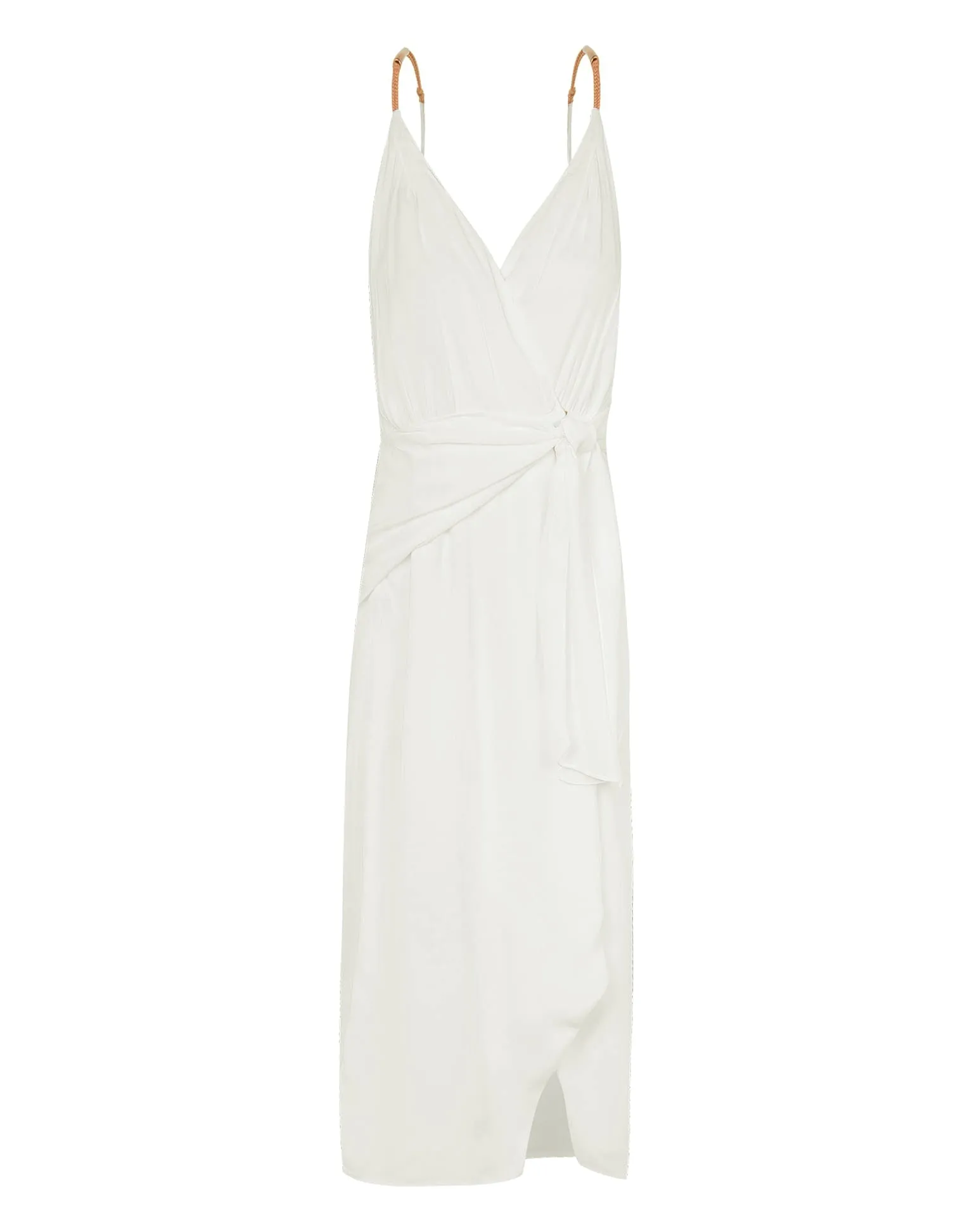 Carly Detail Midi Dress - Off White