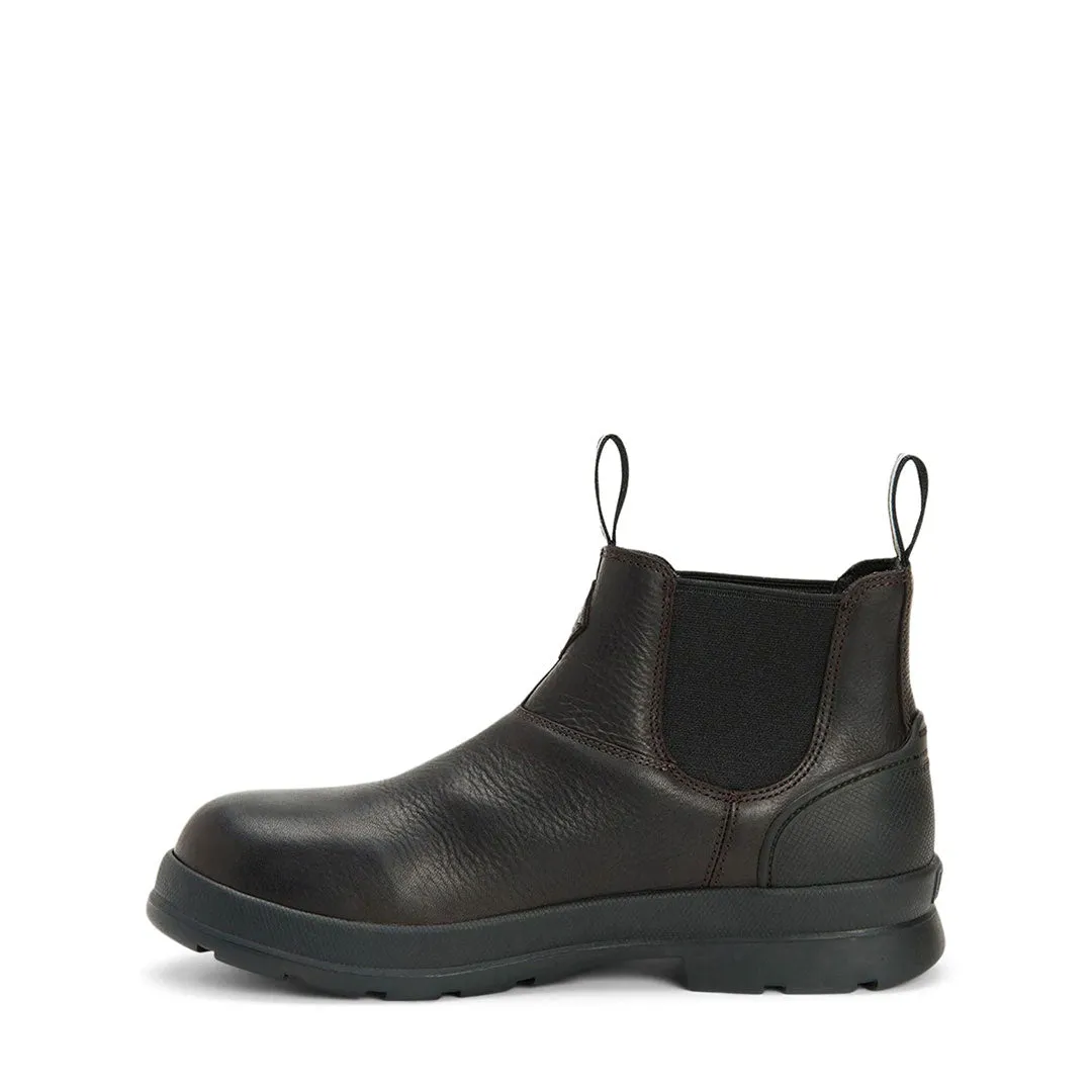 Chore Farm Leather Chelsea Safety Boots - Black by Muckboot