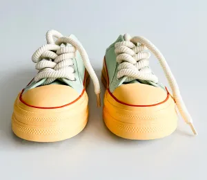 Classic Platform Sneakers - Mint Green