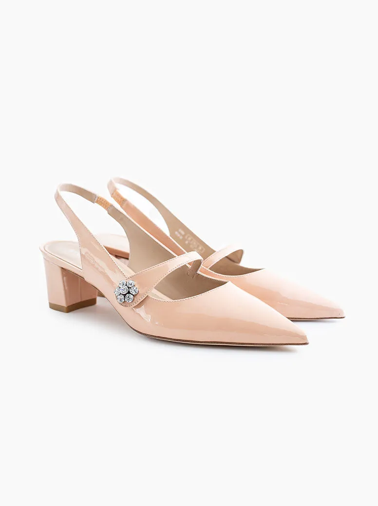 Crystal Fleur nude patent