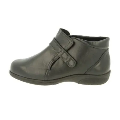 Easy B DB Goldcrest Black Women's Ankle Boots