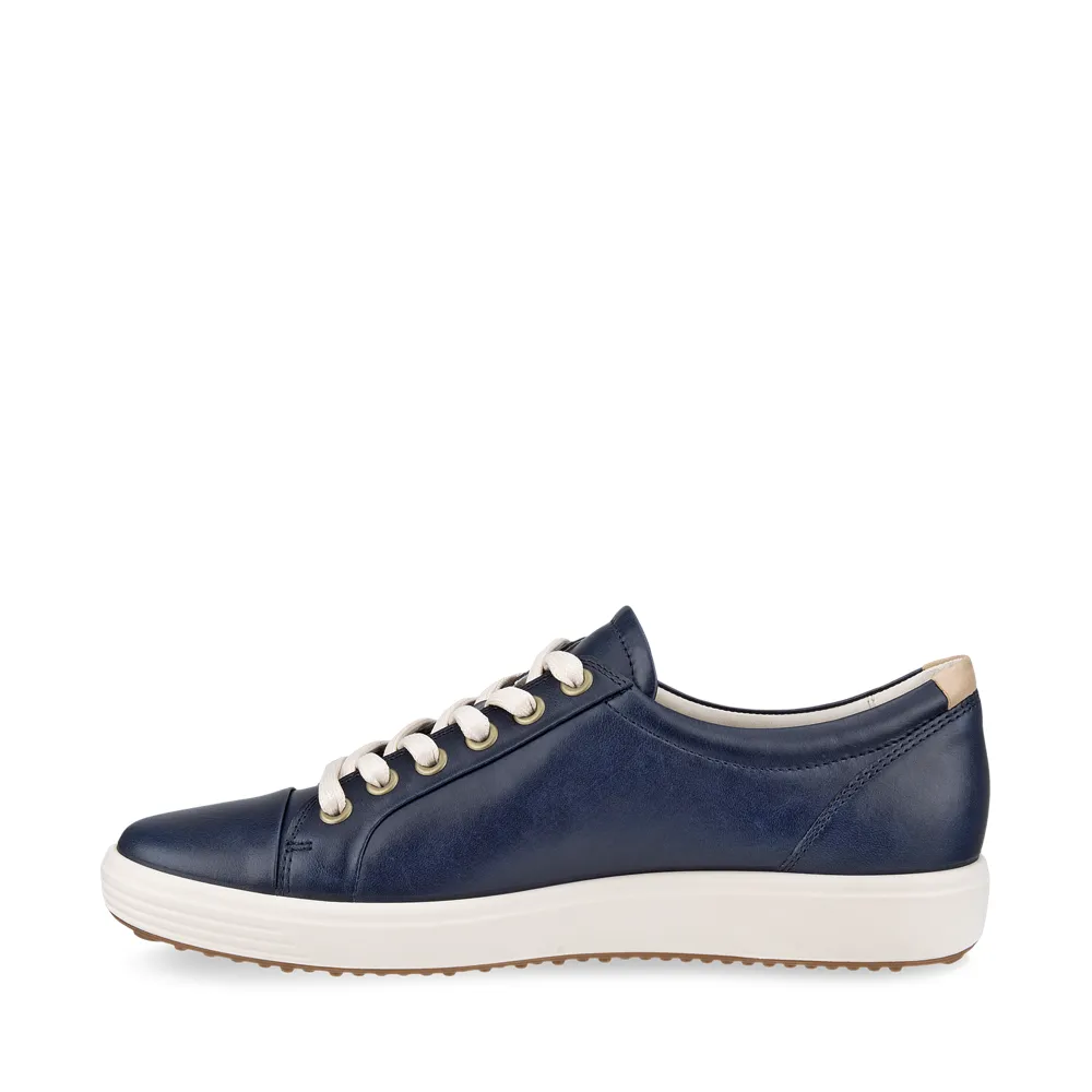 Ecco Women's Soft 7 Sneaker in Marine Navy