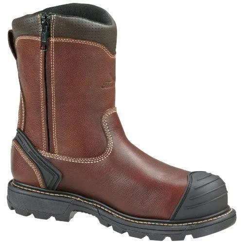 Gen-Flex2® Series 8" Brown Composite Safety Toe Side-Zip Wellington