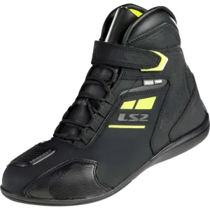 Ls2 Garra Lady Boots WR Black H-V Yellow