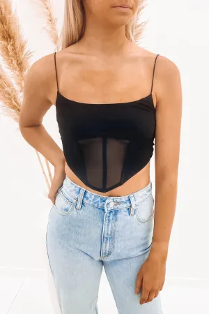 Marney Crop Black