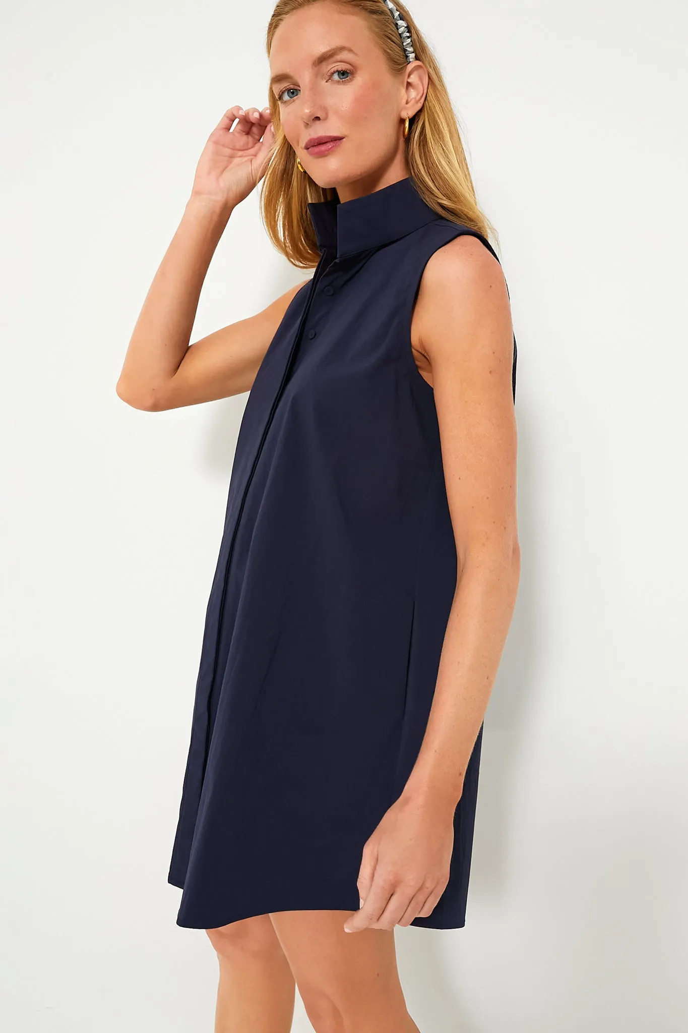 Navy Sleeveless Charlie Dress