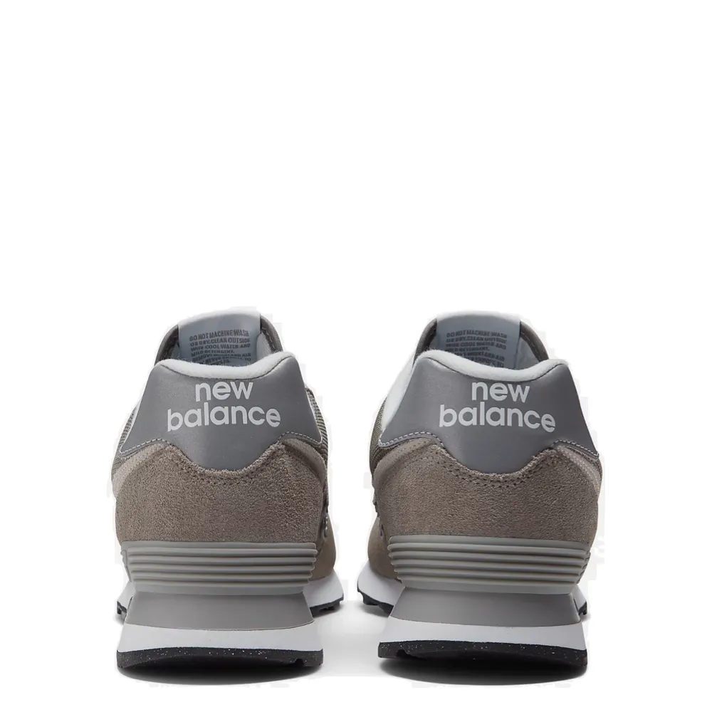 New Balance Men's 574 Sneaker in Grey with White