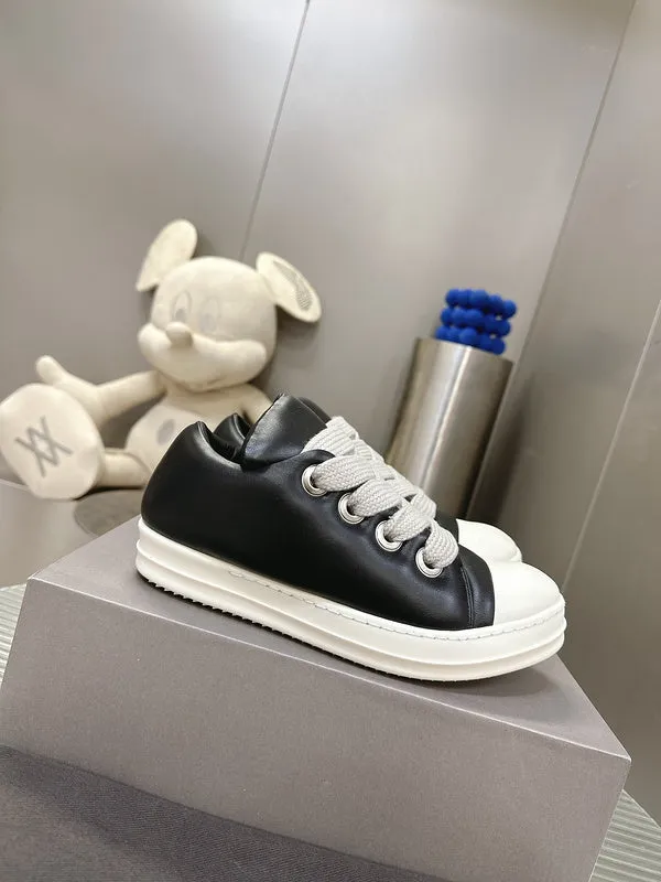 Rick Owens Black Low-Top Sneakers