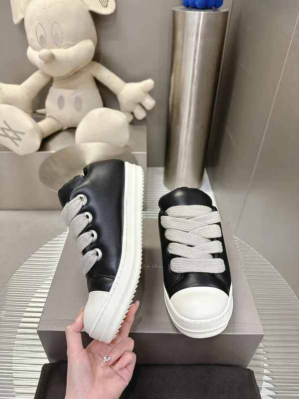 Rick Owens Black Low-Top Sneakers