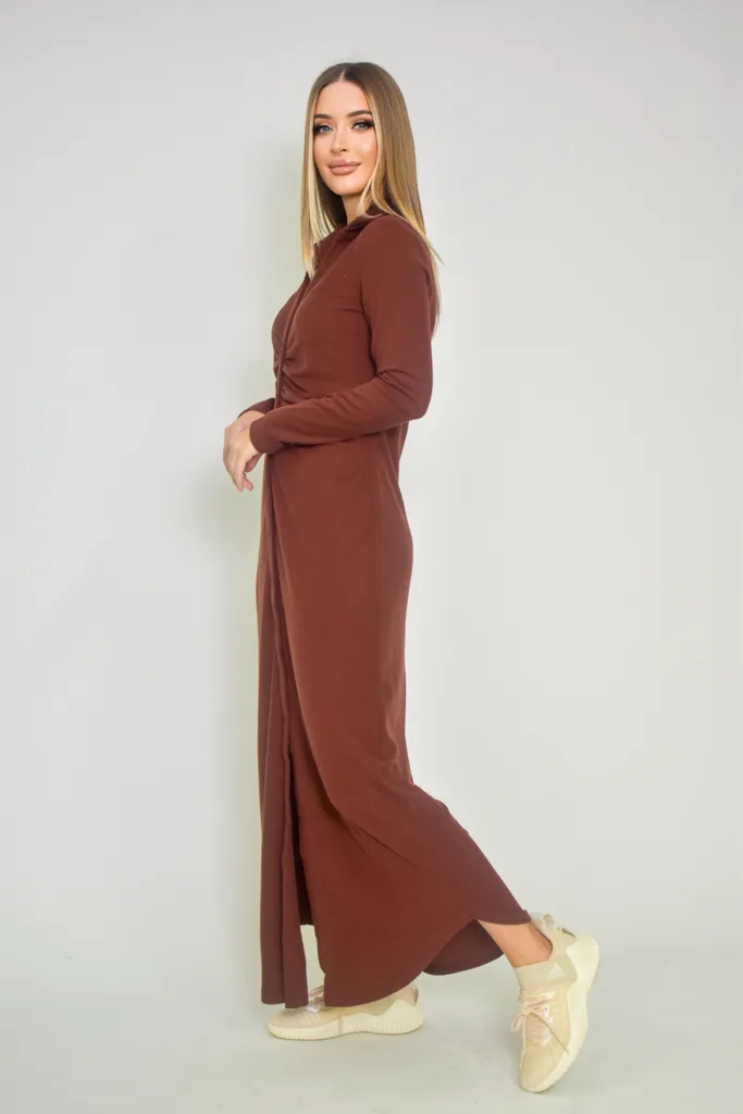 Rouched Knit Dress