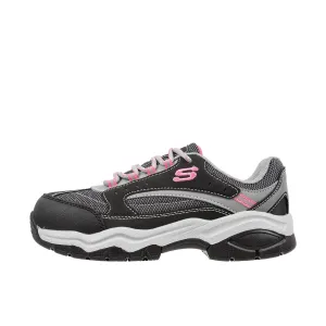 Skechers Womens Biscoe Steel Toe Black/Grey