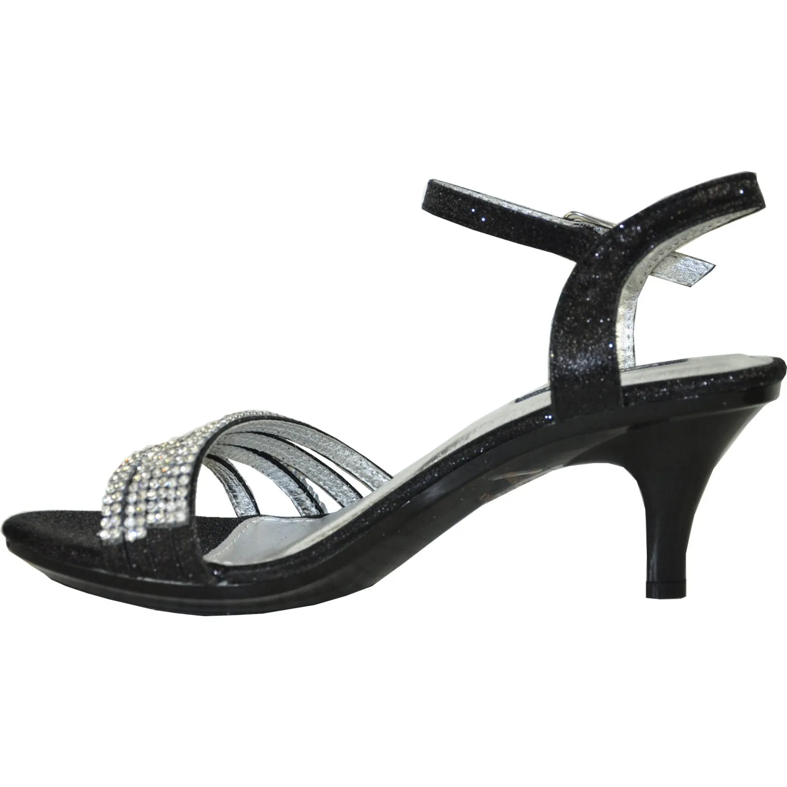 VANGELO Women Sandal FERNE-1 Heel Party Prom & Wedding Sandal Black