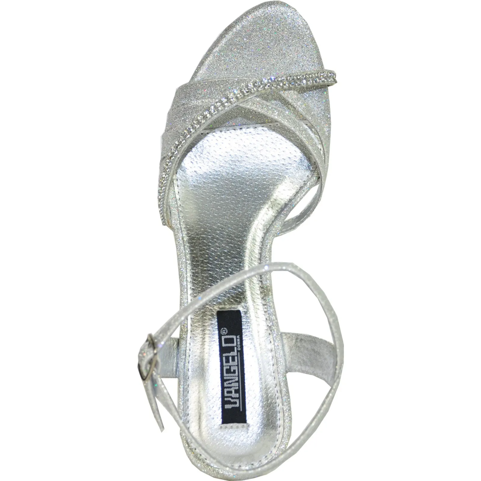 VANGELO Women Sandal FERNE-2 Heel Party Prom & Wedding Sandal Silver