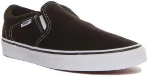 Vans Asher In Black White For Men