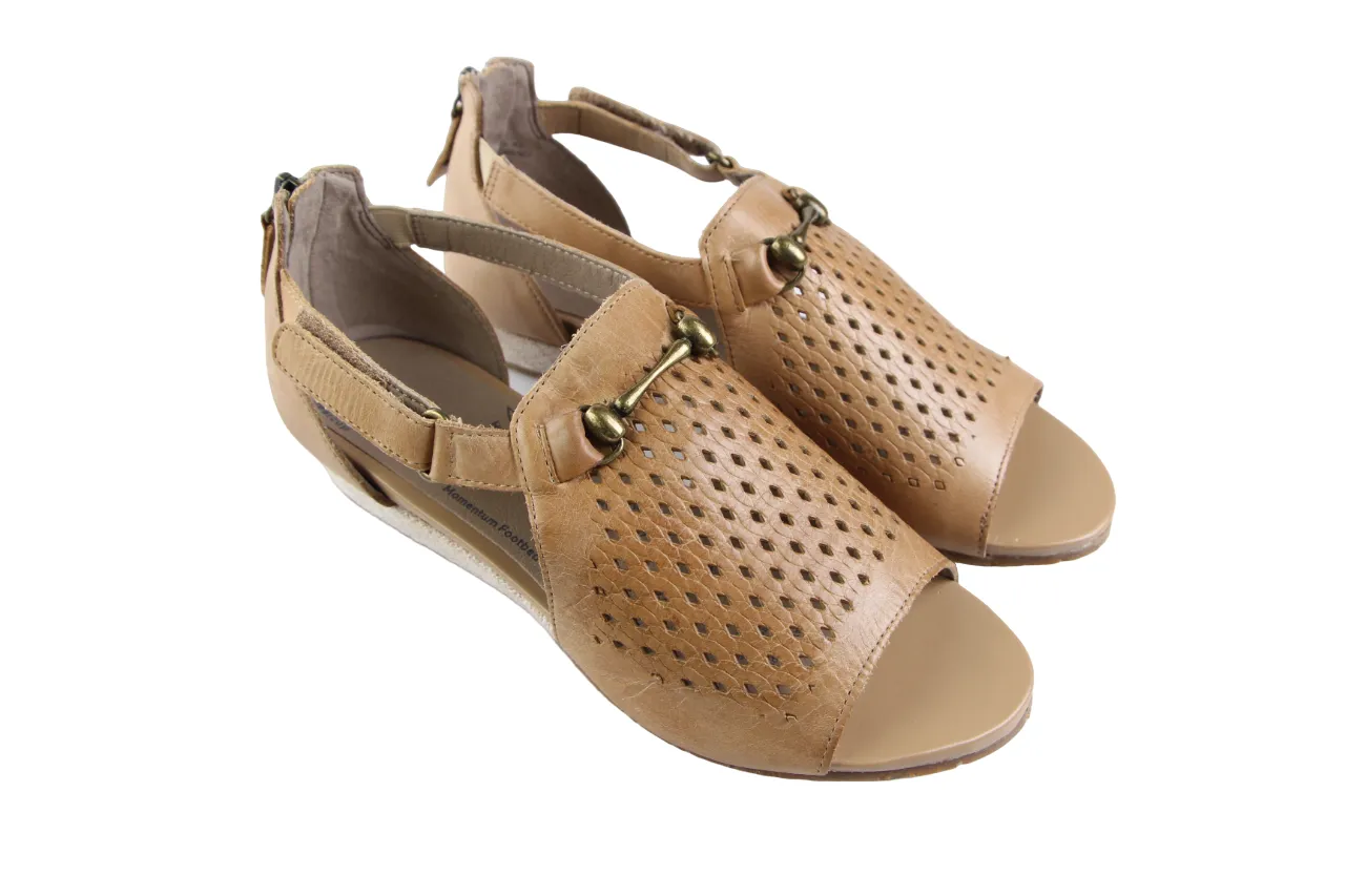 Womens Homyped Florence Latte Tan Sandals Slip On Shoes Flats