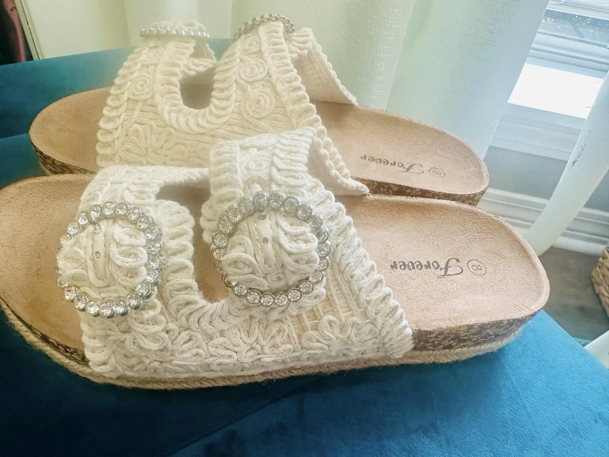 WOVEN BLING Sandal - Forever (beige)