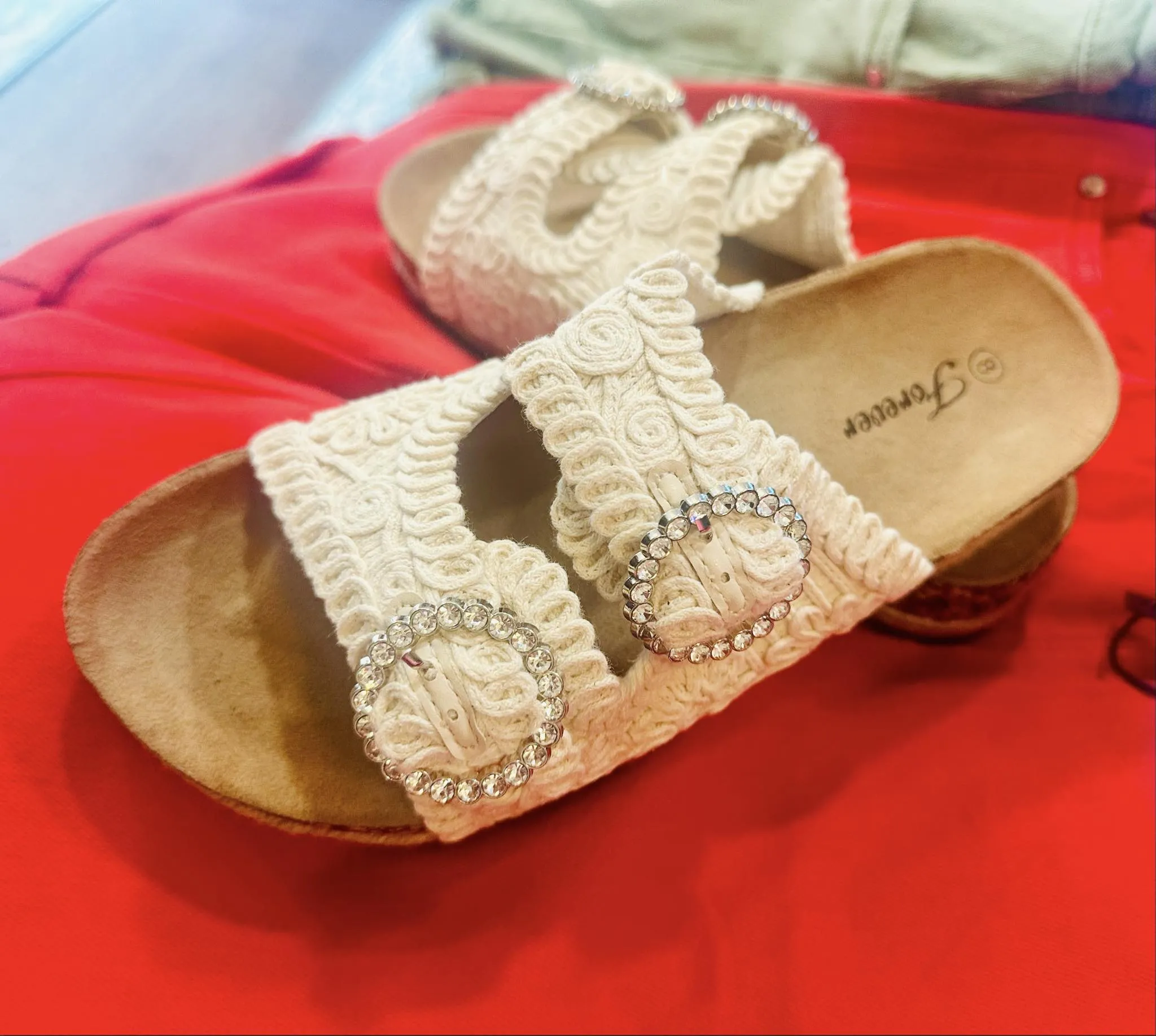 WOVEN BLING Sandal - Forever (beige)