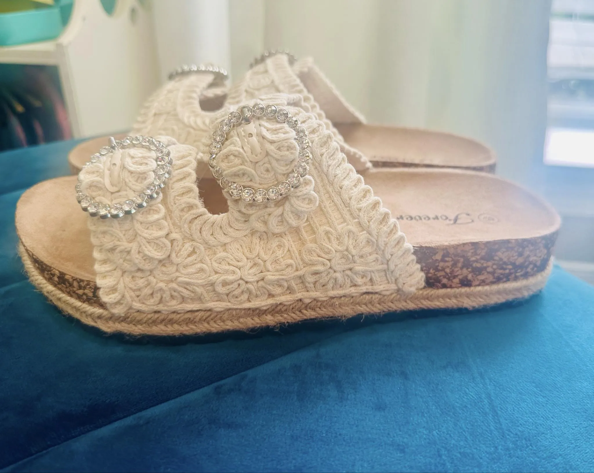 WOVEN BLING Sandal - Forever (beige)