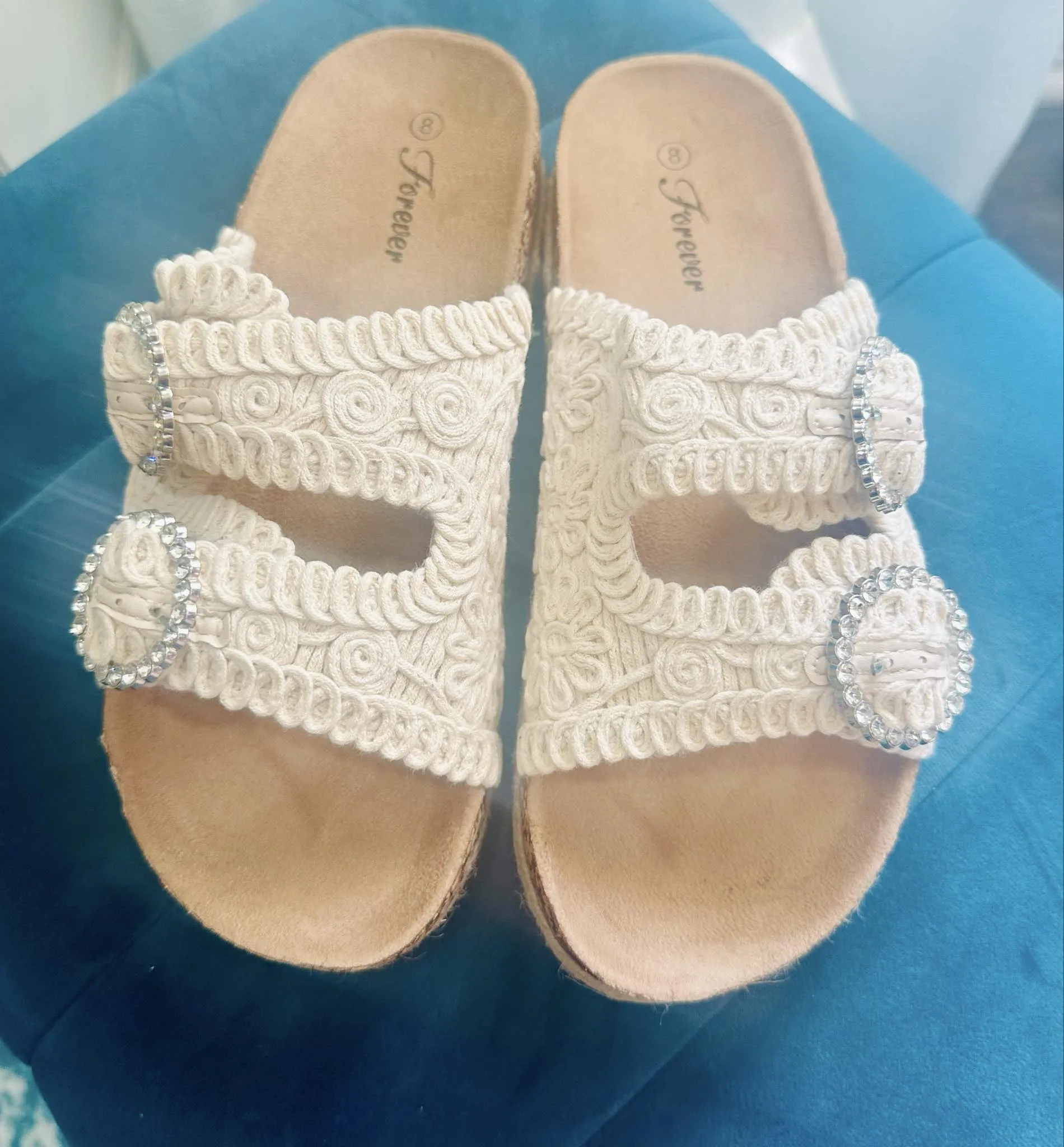 WOVEN BLING Sandal - Forever (beige)