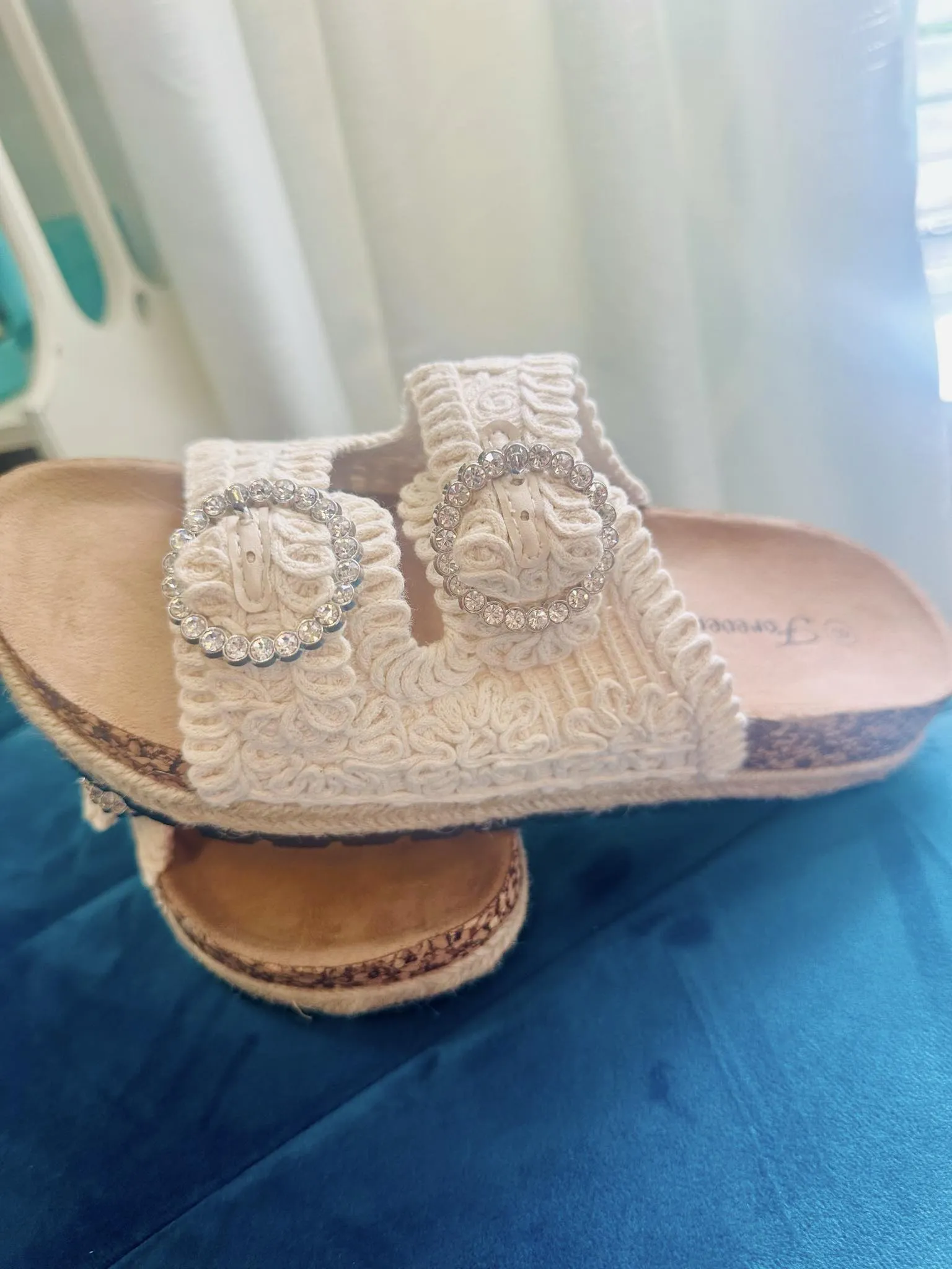 WOVEN BLING Sandal - Forever (beige)